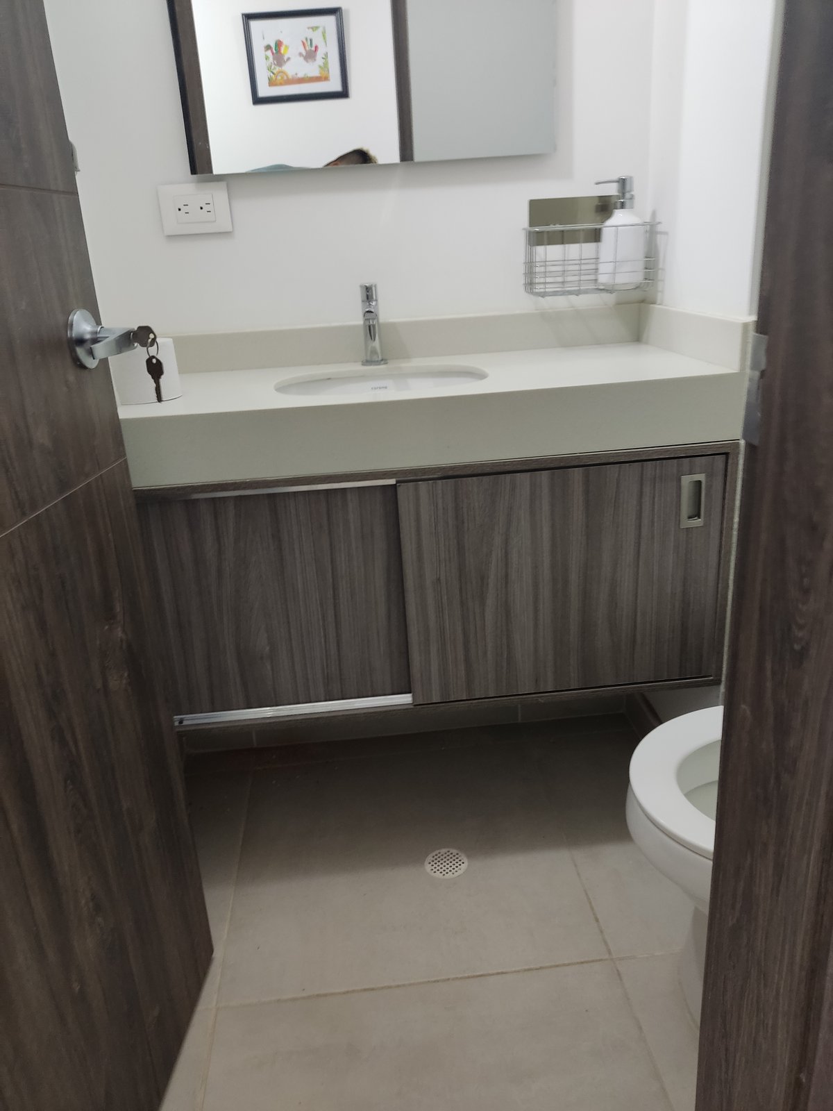 Gabinete de Baño con Cuarzo DCOM